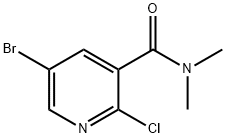 5-溴-2-氯-N,N-二甲基-3-吡啶甲酰胺 结构式