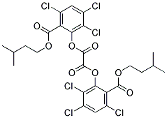 BIS(2-Carbo-Isopentoxy-3,5,6-Trichlorophenyl)Oxalate 结构式