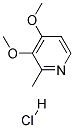 3,4-Dimethoxy-2-MethylpyridineHcl 结构式