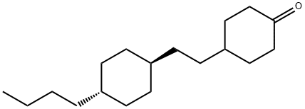 4-[2-(反式-4-丁基环己基)乙基]环己酮 结构式