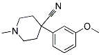 4-Cyano-1-methyl-4-(3-methoxyphenyl)piperidine 结构式