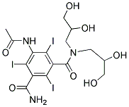 5-Acetamido-2,4,6-tri iodo-N,N-Bis(2,3-Dihydroxy Propyl) Iso phthalamide 结构式