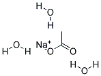 SODIUM ACETATE TRIHYDRATE 99.5% MB GRADE 结构式