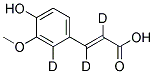 FERULIC ACID-D3 结构式