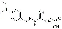 N-(4-DIETHYLAMINOBENZYLIDENEAMINO)GUANIDINE ACETIC ACID SALT 结构式