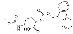 N-ALPHA-(9-FLUORENYLMETHYLOXYCARBONYL)-N-DELTA-T-BUTYL-OXYCARBONYL-L-ORNITHINE 结构式