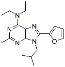 N,N-DIETHYL-8-(FURAN-2-YL)-9-ISOBUTYL-2-METHYL-9H-PURIN-6-AMINE 结构式