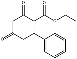 2,4-二氧代-6-苯基-环己烷-1-羧酸乙酯 结构式