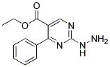 4-苯基-2-肼基嘧啶-5-羧酸乙酯 结构式