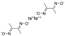 DIMETHYLGLYOXIME DINICKEL SALT 结构式