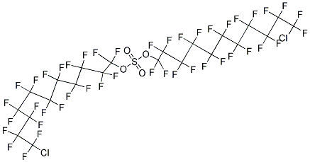 BIS(11-CHLOROPERFLUOROUNDECYL)SULPHATE 结构式
