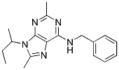 9-SEC-BUTYL-N-BENZYL-2,8-DIMETHYL-9H-PURIN-6-AMINE 结构式