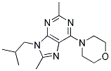 9-ISOBUTYL-2,8-DIMETHYL-6-MORPHOLINO-9H-PURINE 结构式