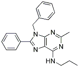 9-BENZYL-2-METHYL-8-PHENYL-N-PROPYL-9H-PURIN-6-AMINE 结构式