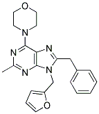 8-BENZYL-9-((FURAN-2-YL)METHYL)-2-METHYL-6-MORPHOLINO-9H-PURINE 结构式