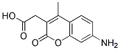 7-AMINO-4-METHYLCOUMARIN-3-ACETIC ACID 结构式