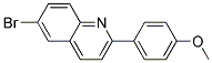 6-Bromo-2-(4-methoxyphenyl)quinoline- 结构式