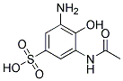 6-Amino-2-acetamidophenol-4-sulfonic acid 结构式
