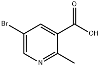 5-溴-2-甲基烟酸 结构式