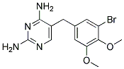 5-(3-BROM-4,5-DIMETHOXYBENZYL)PYRIMIDIN-2,4-DIAMIN 结构式