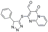 4-OXO-2-[(4-PHENYL-4H-1,2,3-TRIAZOL-5-YL)THIO]-4H-PYRIDO[1,2-A]PYRIMIDINE-3-CARBALDEHYDE 结构式