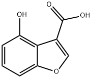 4-HYDROXYBENZOFURAN-3-CARBOXYLIC ACID 结构式