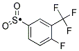 4-FLUORO-3-(TRIFLUOROMETHYL)BENZENESULPHONYL 结构式