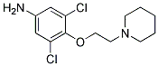 4-(2-(Piperidin-1-yl)ethoxy)-3,5-dichlorobenzenamine 结构式