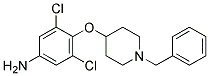 4-(1-Benzylpiperidin-4-yloxy)-3,5-dichlorobenzenamine 结构式
