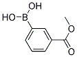 3-(METHYLOXYCARBONYL)PHENYLBORONIC ACID 结构式