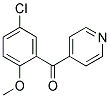 (5-CHLORO-2-METHOXYPHENYL)-4-PYRIDINYL-METHANONE 结构式
