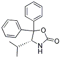 (4R)-4-ISOPROPYL-5,5-DIPHENYL-2-OXAZOLIDINONE 结构式