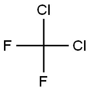 DICHLORODIFLUOROMETHANE SOLUTION 100UG/ML IN METHANOL 5ML 结构式