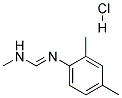 N-METHYL-N'-(2,4-XYLYL)FORMAMIDINE HYDROCHLORIDE 结构式