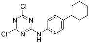 N2-(4-CYCLOHEXYLPHENYL)-4,6-DICHLORO-1,3,5-TRIAZIN-2-AMINE, TECH 结构式