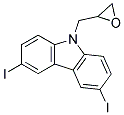 3,6-DIIODO-9-(OXIRAN-2-YLMETHYL)-9H-CARBAZOLE, TECH 结构式