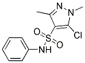 N4-PHENYL-5-CHLORO-1,3-DIMETHYL-1H-PYRAZOLE-4-SULFONAMIDE, TECH 结构式