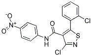 3-CHLORO-5-(2-CHLOROPHENYL)-N-(4-NITROPHENYL)ISOTHIAZOLE-4-CARBOXAMIDE, TECH 结构式