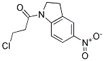 3-CHLORO-1-(5-NITRO-2,3-DIHYDRO-1H-INDOL-1-YL)PROPAN-1-ONE, TECH 结构式