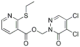 (4,5-DICHLORO-6-OXO-1,6-DIHYDROPYRIDAZIN-1-YL)METHYL 2-(ETHYLTHIO)NICOTINATE, TECH 结构式