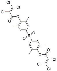 4-({3,5-DIMETHYL-4-[(2,3,3-TRICHLOROACRYLOYL)OXY]PHENYL}SULFONYL)-2,6-DIMET HYLPHENYL 2,3,3-TRICHLOROACRYLATE 结构式