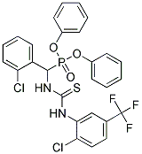 DIPHENYL [(2-CHLOROPHENYL)({[2-CHLORO-5-(TRIFLUOROMETHYL)ANILINO]CARBOTHIOY L}AMINO)METHYL]PHOSPHONATE 结构式