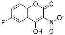 6-FLUORO-4-HYDROXY-3-NITRO-2H-CHROMEN-2-ONE 结构式