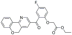 ETHYL [2-(5H-CHROMENO[4,3-B]PYRIDIN-3-YLCARBONYL)-4-FLUOROPHENOXY]ACETATE 结构式