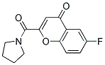 6-FLUORO-2-(PYRROLIDINE-1-CARBONYL)CHROMEN-4-ONE 结构式