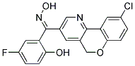 (6-CHLORO-10H-9-OXA-4-AZA-PHENANTHREN-2-YL)-(5-FLUORO-2-HYDROXY-PHENYL)-METHANONE OXIME 结构式