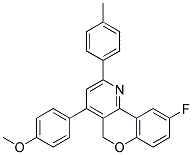 6-FLUORO-1-(4-METHOXY-PHENYL)-3-P-TOLYL-10H-9-OXA-4-AZA-PHENANTHRENE 结构式