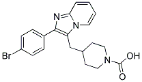 4-[2-(4-Bromo-phenyl)-imidazo[1,2-a]pyridin-3-yl-methyl]-piperidine-1-carboxylic acid 结构式