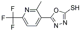 5-[2-Methyl-6-(trifluoromethyl)-3-pyridyl]-1,3,4-oxadiazole-2-thiol 结构式