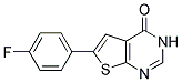 6-(4-FLUOROPHENYL)-3H-THIENO[2,3-D]PYRIMIDIN-4-ONE 结构式